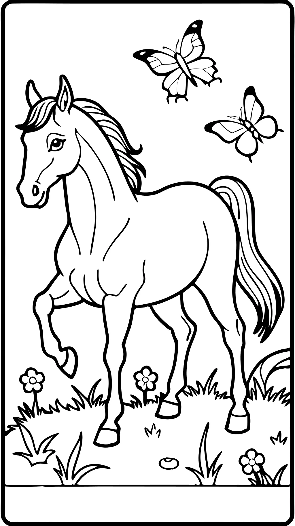 coloriages de cheval imprimé